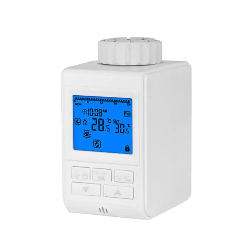 Programmable Thermostat Timer TRV Radiator Valve Actuator Temperature