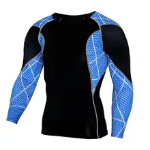 Men Pro Quick Dry Workout Gymming Top Tee Sporting Runs Yogaing Compress Fitness Clothes Exercise Plus Size Clothing T Shirt S88