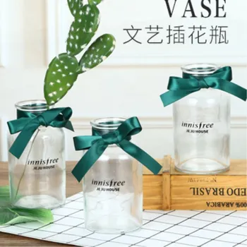 

transparent printing, wide-mouth glass vase reagent , medicine flower vase artwork desktop ornament Home Decorations