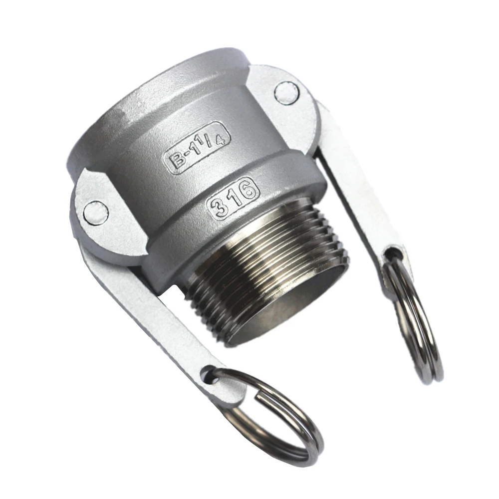 1-1/2 &quotBSP наружная резьба x 55 мм ID Camlock 304 нержавеющая сталь тип в розетка кулачка