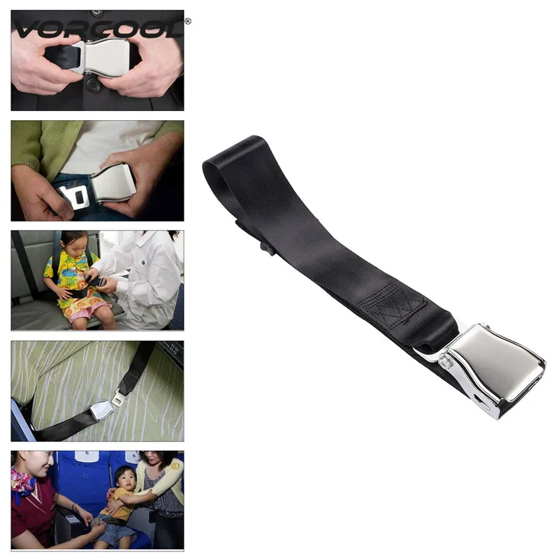 55 100cm Adjustable Airline Airplane Belt Extra Long Seat Belt Extender