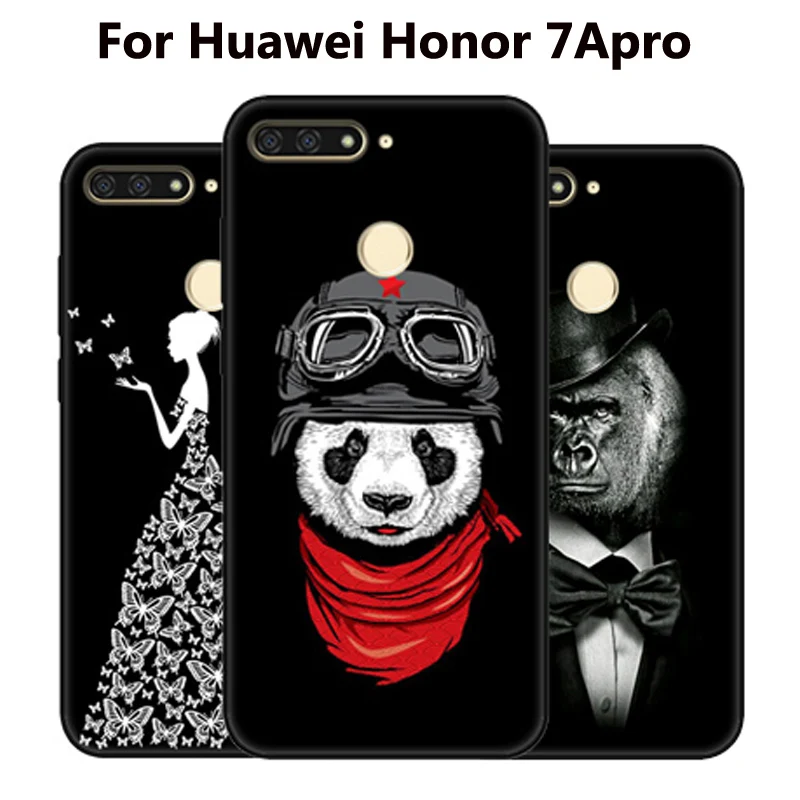 Чехол 5 7 дюйма для Huawei Honor 7Apro Мультяшные окрашенные Силиконовые мягкие чехлы 7A pro