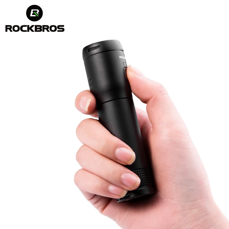 

ROCKBROS Power Bank USB Rechargeable Mini Light Battery Waterproof 700Lumen 2600mAh Bicycle Headlight 6 Modes Cycling Bike Light