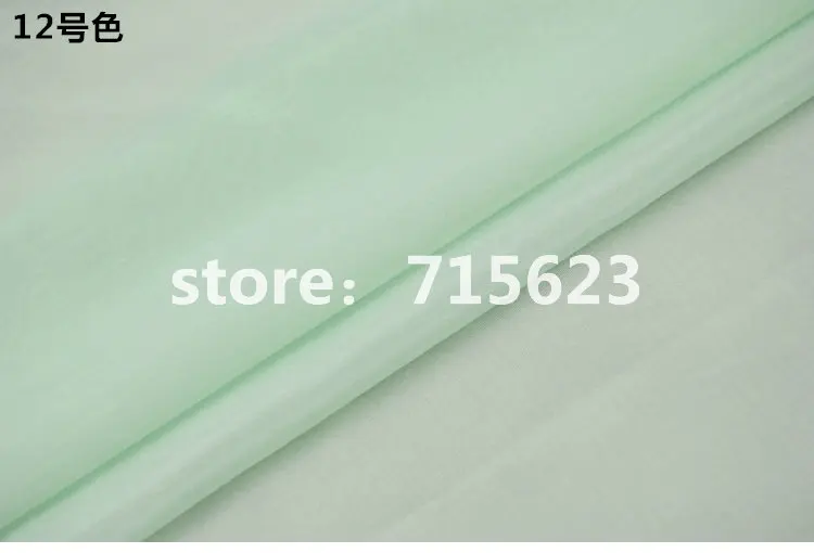 140 см 50% шелк 50% хлопок шелковая хлопковая ткань для шелковой подкладки и шелковый шарф H1CDC10 - Цвет: 12
