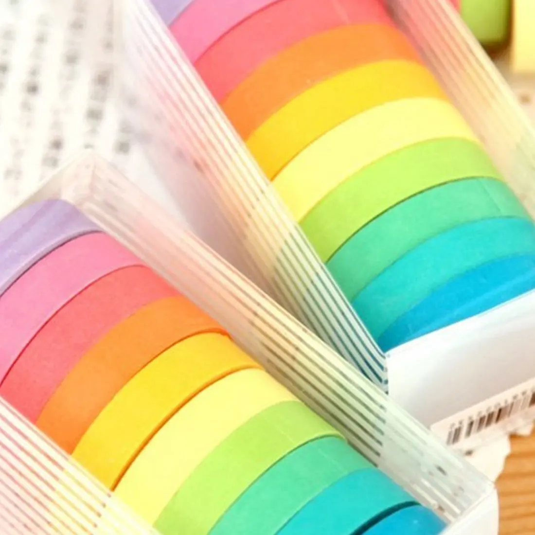 

FangNymph 10 pcs Colorful Washi Tape Set Masking Tape Scrapbook Cute Decorative Paper Adhesive Sticker Students Stationery