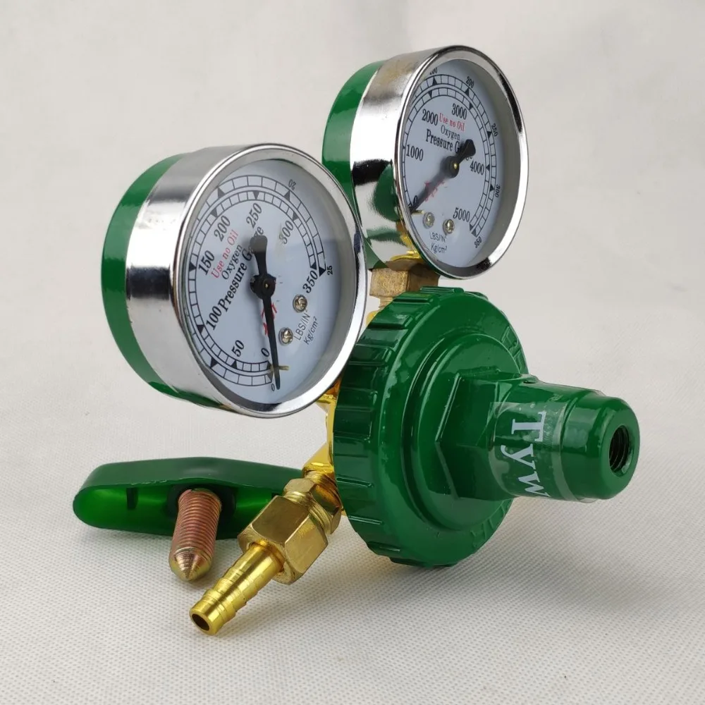 Кислородный Регулятор 0 350 кг/см2 (0 35 МПа 5000psi) до 25 2 5 МПа) G5/8 двойной датчик