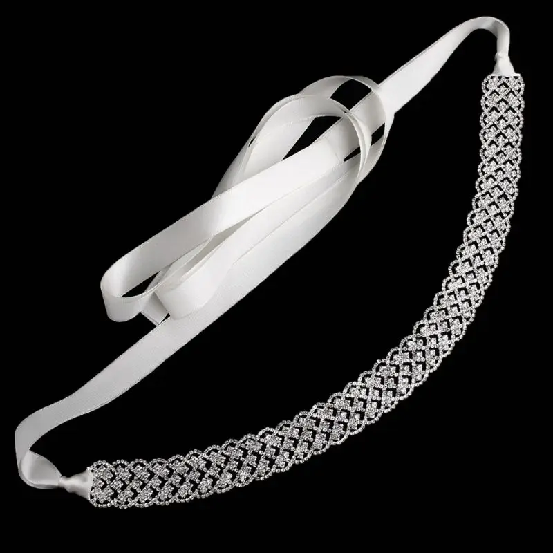 

Fashion Rhinestone Bridal Belt Bridesmaid Sash Crystal Wedding Belt Women Dress Accessories