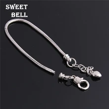 Симпатичные колокольчики металлические цепи Змеи Браслеты Ювелирные украшения сделай сам браслеты для девочки подарок модные браслеты Z9025