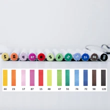 STA 12 шт. яркий Цвета мягкие маркеры щеток установлен на спиртовой основе фломастер для скетчей для Manga Профессиональный рисунок товары для рукоделия