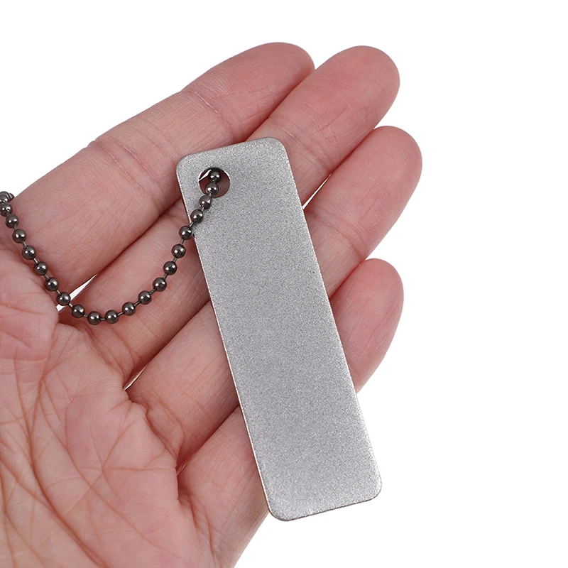Portable EDC Sharpening Stone Knife Sharpener Grit Pocket Diamond Stone Sharpener Outdoor Camping Sharpeners Grindstone 1x
