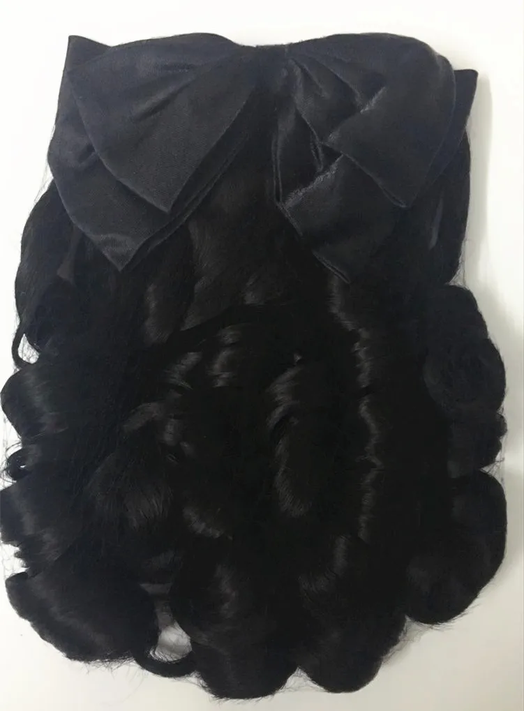 Королевский рулон волос конский хвост Зажим Черная Принцесса Продукты для волос средневековые европейские волосы для женщин Вечеринка голова носить аксессуары