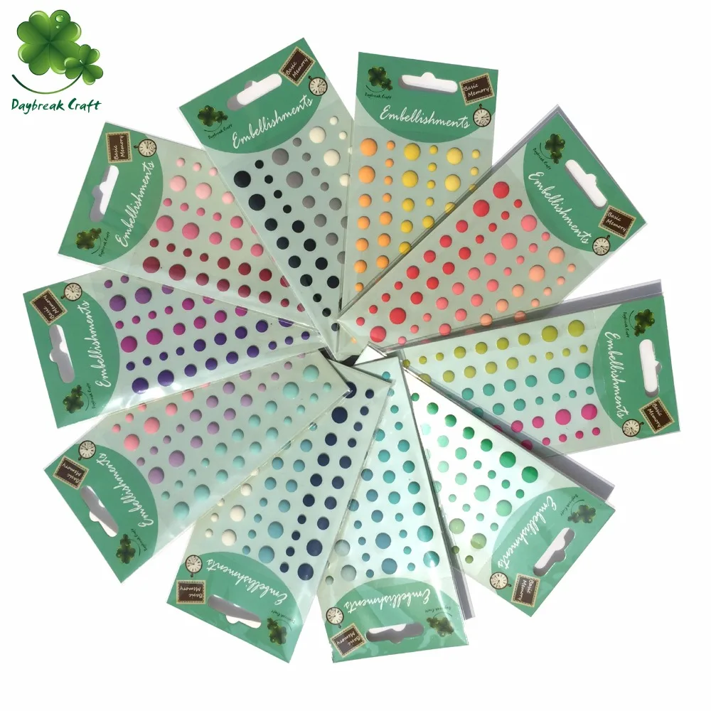 (Pack of 50pcs) china scrapbook factory Matte self adhesive dots for