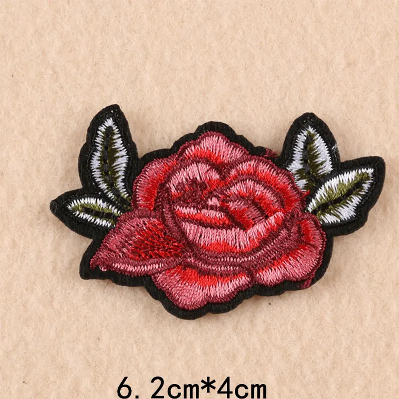 Роза богатый пион цветок набор Вышивка Патчи для одежды гладить на одежду Derss Аппликации значок полосы стикер шитье Handwor - Цвет: 12