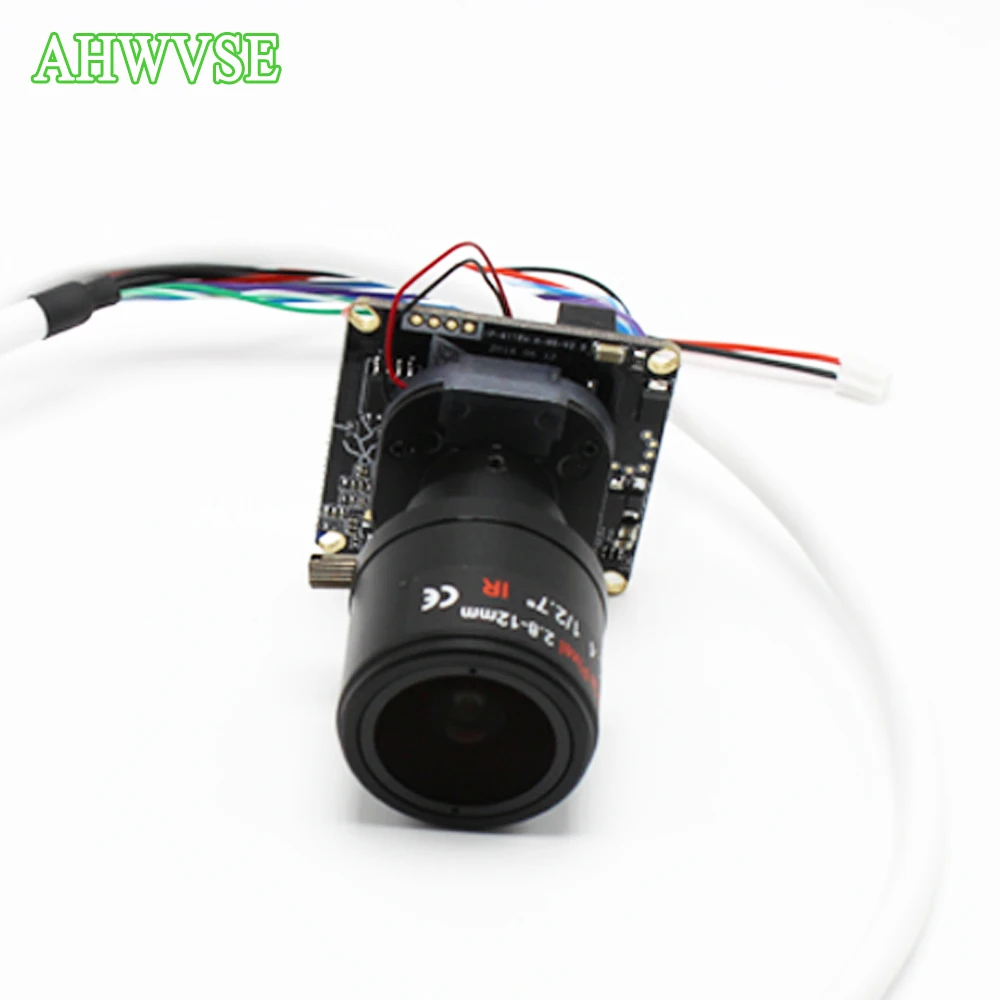 

AHWVSE 1080P IP camera module board 2.8-12mm Lens High Resolution H.264 720P 960P CCTV camera with LAN cable ONVIF P2P