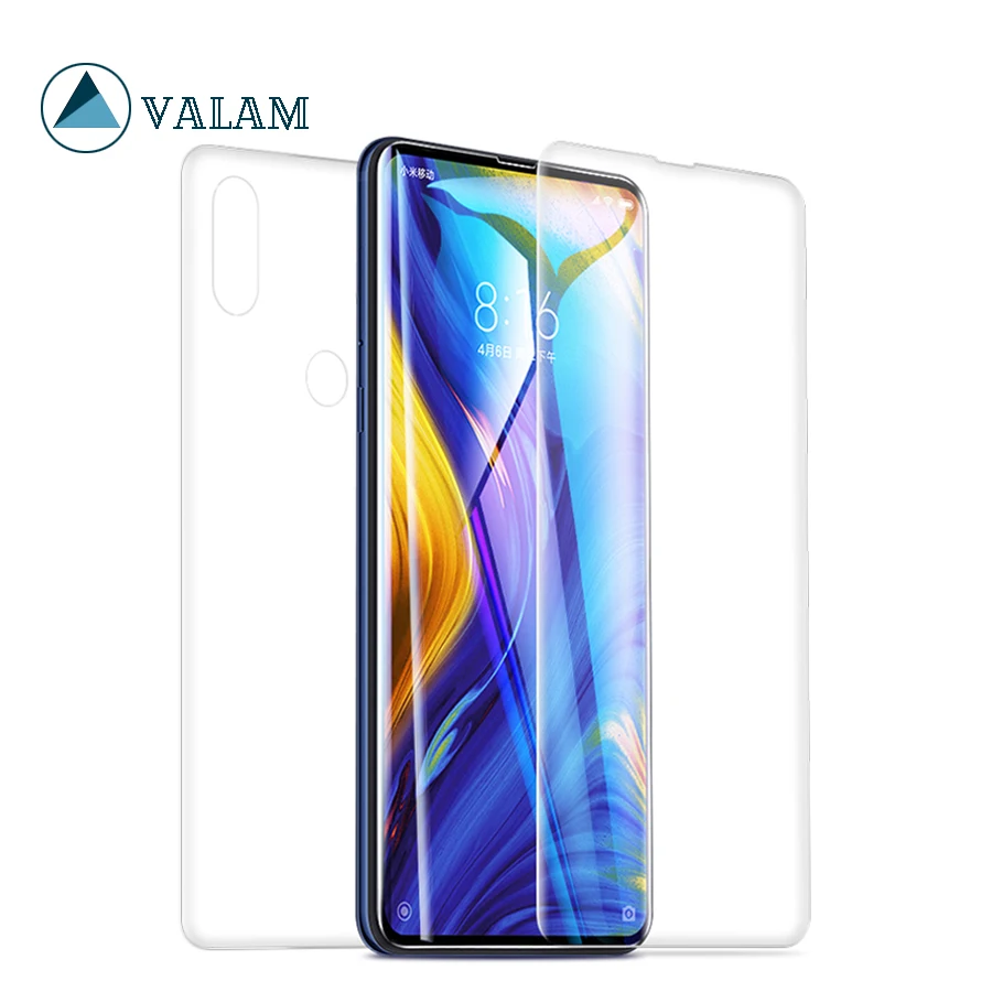 

VALAM Invisible Soft Screen Protector For Xiaomi Mi Mix3 Mix2s Mix2 Full Cover Hydrogel Film Full Cover Back Film for Xiao Mix3