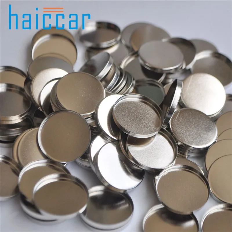 

100pcs Empty Round Tin Pans for Powder Eyeshadow 26mm Responsive to Magnets Applicator x# dropship