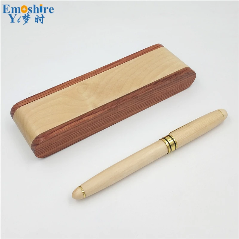Emoshire Maple Wooden Pen Set Pen Pen Signature Pen Ballpoint Pen Bulk Customize LGO (10)