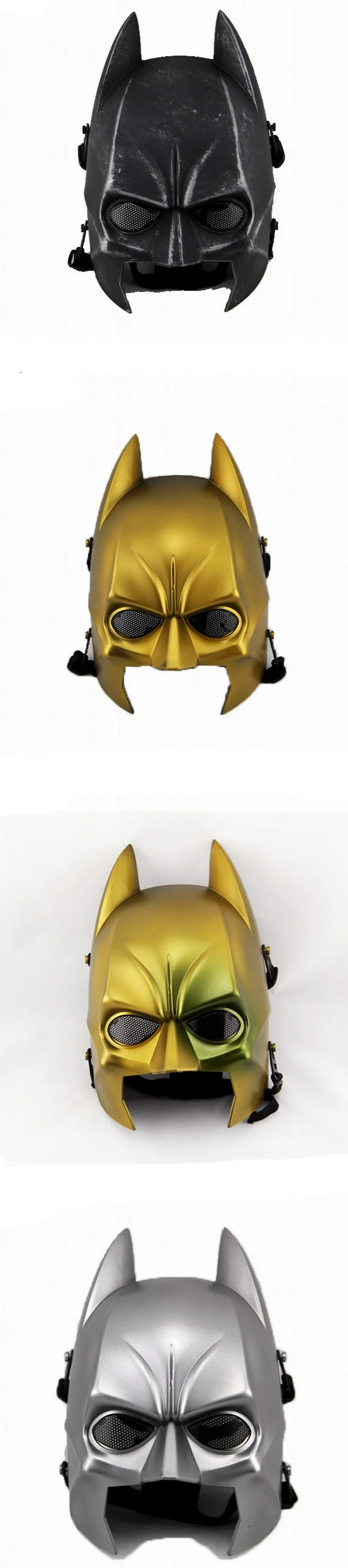 Бэтмен тактические; на пол-лица страйкбола маска сетки CS Пейнтбольные аксессуары в стиле милитари маски для лица
