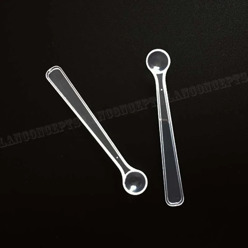 Description Picture 4 of itemPlastic Measuring Scoop with Individual Packed Translation Micro Spoon Long Handle 0.5ml 0.25 gram 200 PCs/Lot Free Shipping