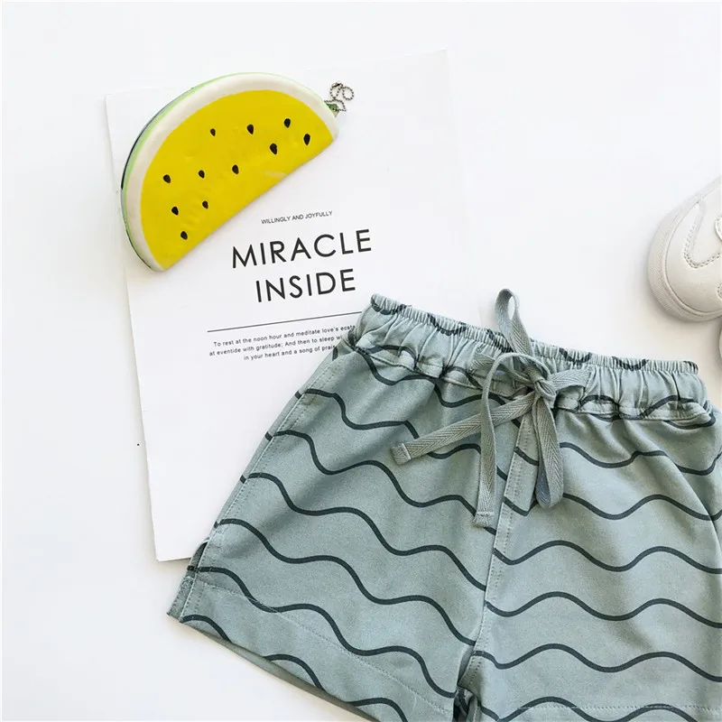

Hello Baby, Baby Elastic band Pants Short Boy Causal Shorts For Summer Children Strip Pattern Bottoms Toddler Boys Fashion Pants