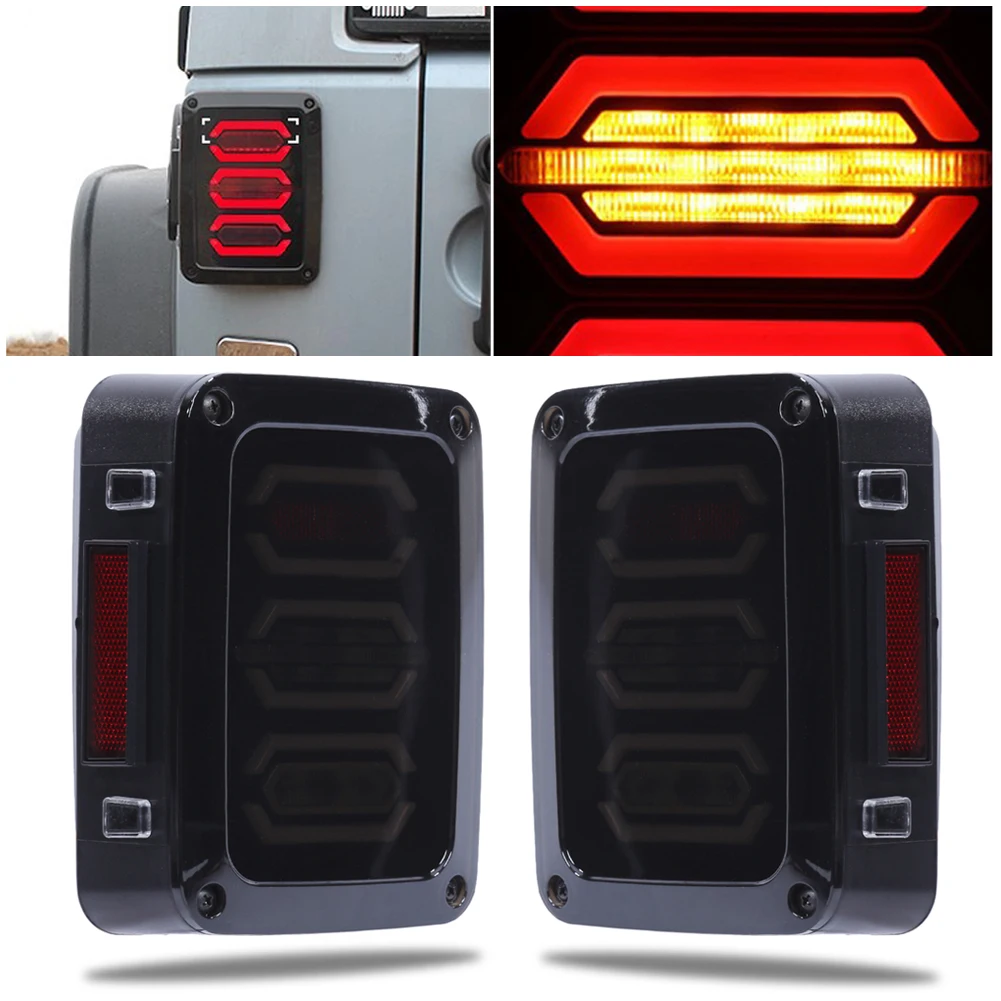 1 Pair Tail Light Lamp Generation 4th EU For Jeep Wrangler Tail Light Car Styling Accessories