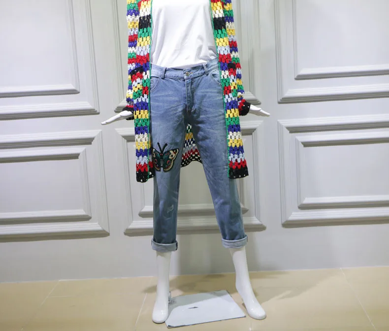 2019 Spring Dress Star Liu Yifei's Long Hooded Loose Cardigan In The Same Hollowed Sweater Cardigans Hooded Sweater Women