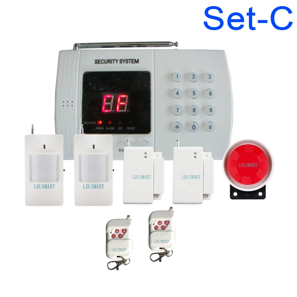

PSTN Home Security Alarm system Wireless Telephone Line Home Burglar Alarm System Auto Dialer