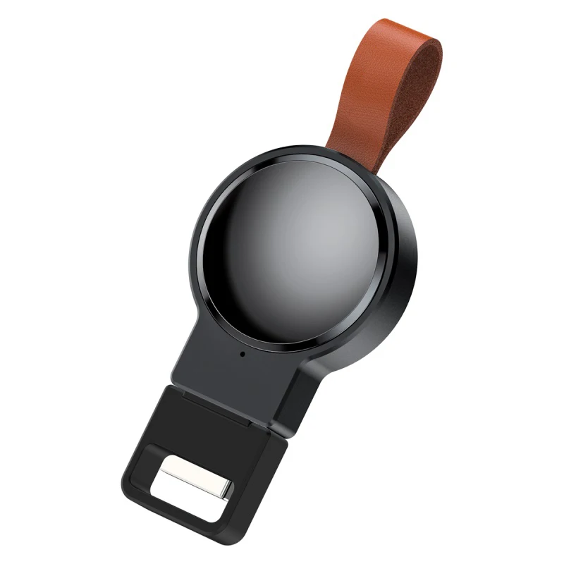 Магнитное Беспроводное зарядное устройство qi для apple watch series 4 3 2 1 портативное зарядное устройство usb быстрая Беспроводная зарядная подставка для apple watch 4 - Тип штекера: Black