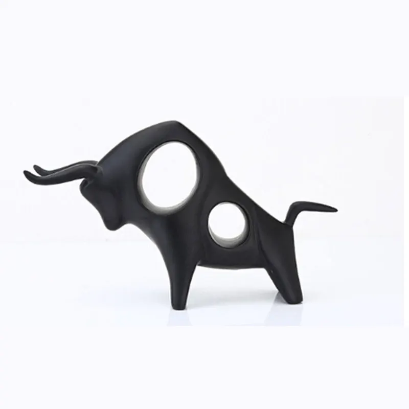 

Nordic Creative Home Decor Figurine Hand-made Absurd High Temperature Ceramic Ornament Craft TV Cabinet Study Wine Cabinet Decor