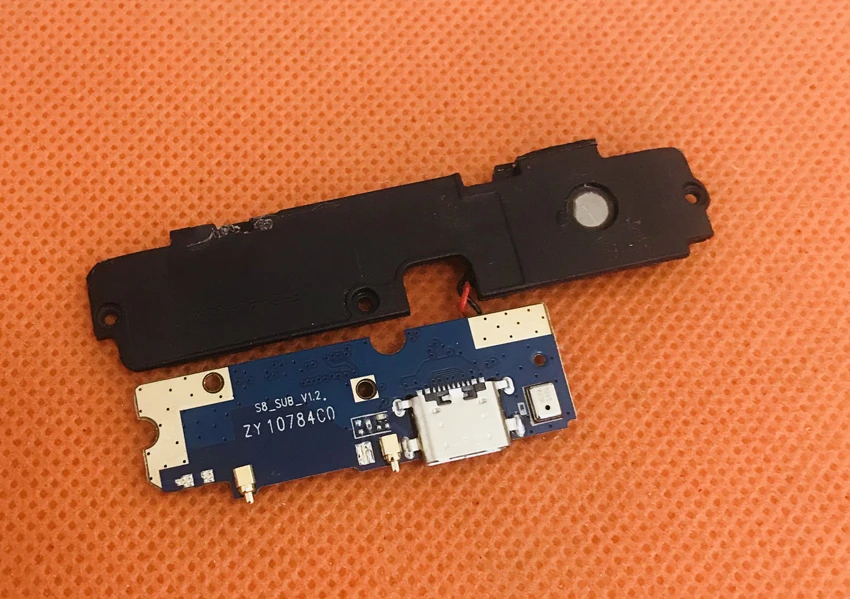 Б/у оригинальная зарядная плата с USB разъемом + Громкий динамик для Bluboo S8 MTK6750T