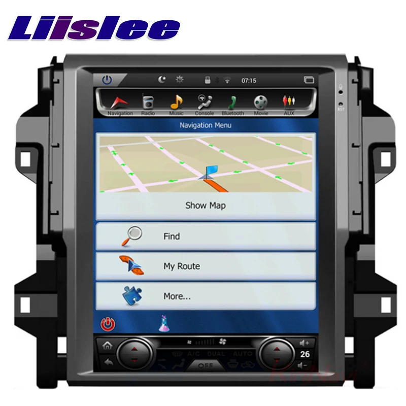 Clearance LiisLee Car Multimedia DVD GPS HiFi Audio Radio Stereo For Toyota Fortuner SW4 AN150 2015~2019 Original Style Navigation NAVI 3