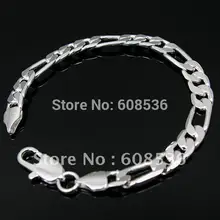 Модные ювелирные изделия, 925 пробы Серебряные ювелирные изделия Браслеты, ювелирные изделия, 10 мм B61
