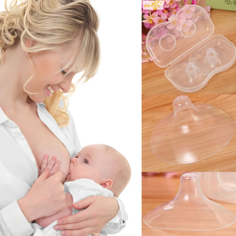 

2pcs Silicone Nipple Protector Mothers Feeding Silicone Nipple Shield Breastfeeding Protection Cover YH-17
