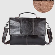 CARANFIER Мужские портфели, деловые сумки для ноутбука, дорожные сумки, сумка-мессенджер, высокое качество, натуральная яловая кожа, сумки через плечо