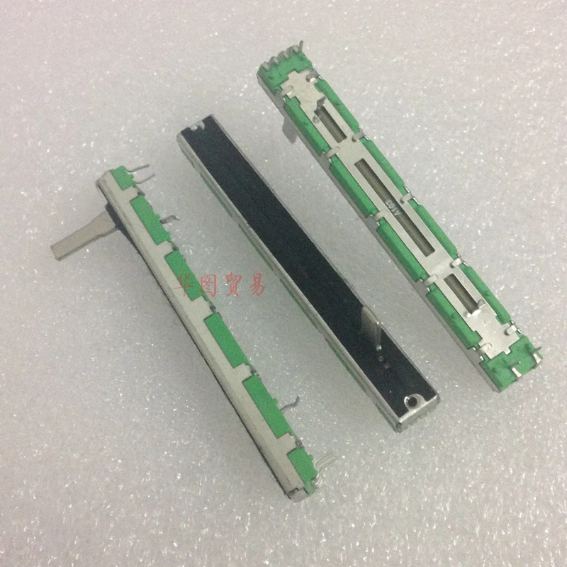 

5pcs For YAMAHA MX12/4 mixer length 75mm straight sliding potentiometer A10K / fader variable resistors handle length 15MMC