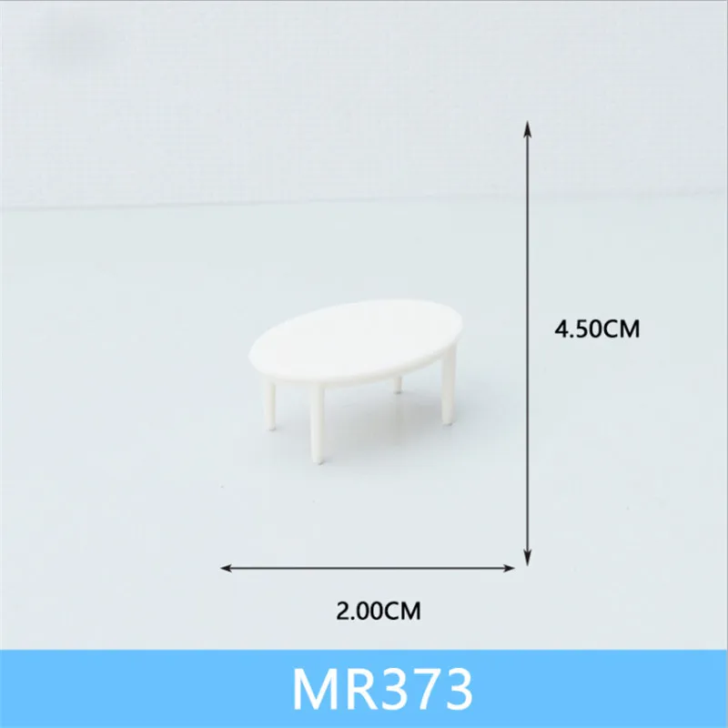 1 шт./лот масштаб 1:25 пластиковый миниатюрный мебель стол и стул для построения поезда Макет железной дороги декорации, аксессуары