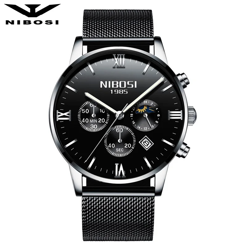 

NIBOSI Men Watch Luminous Hands Quartz Watches Luxury Famous Top Brand Men Fashion Casual Military Army waterproof Wristwatch