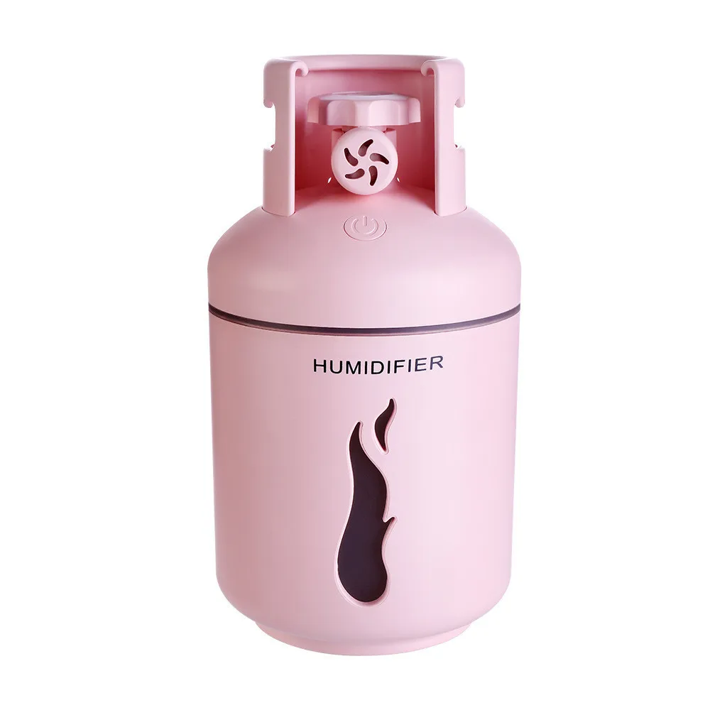 Mini Gas Tank Shape Home Aroma LED Humidifier Air Diffuser Purifier oil Aromatherapy cool mist maker for Office Home Hot Sales - Цвет: Pink