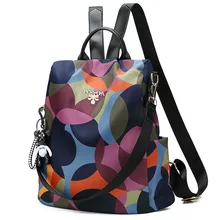 SHUNVBASHA New Ladies Oxford Multi-function Backpack Casual Anti-theft Backpack Teenager Girl Bag 2019 Casual Ladies Backpack