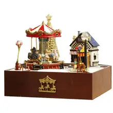 Diy Деревянные маленькие кукольный дом мебель Наборы игрушки ручной Миниатюрная модель Наборы кукольный домик игрушки подарок для детей T020