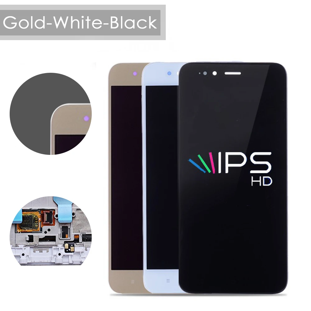 Оригинальный 5 &quotLCD для XIAOMI Mi A1 OTMIL LCD сенсорный экран панель Рамка Xiaomi Pantalla ЖК