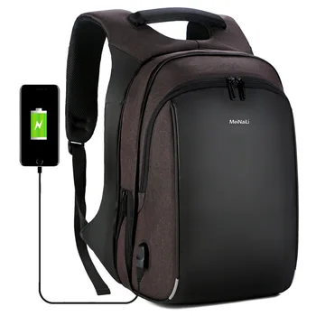 

15.6 Inch Rucksack Men Laptop Backpack School Bags Travel Waterproof businessExternal USB Charge backpack Notebook Computer Bag