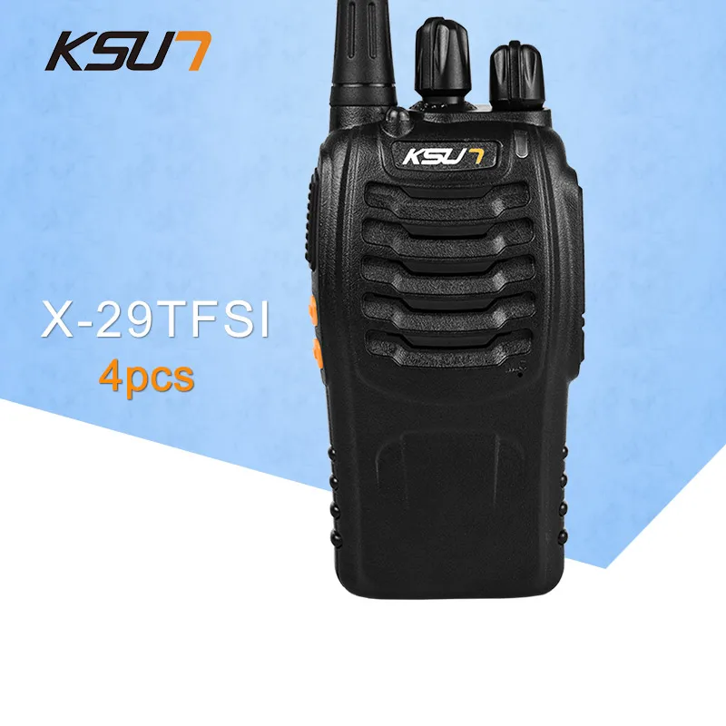 4 шт. KSUN X-29TFSI портативная рация 5 Вт ручной Pofung UHF 5 Вт 400-470 МГц 16CH двухсторонний портативный любительский радиопередатчик