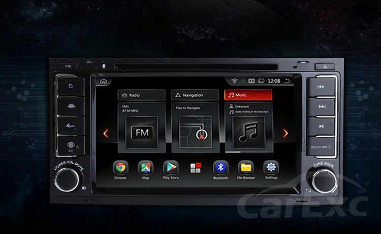 Best CarExc Android 9.0 OS Octa Core For Volkswagen Touareg VW T5 Car Radio With GPS DVD WiFi Bluetooth USB SD Multimedia Navigation 7