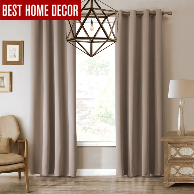 

Modern blackout curtains for living room bedroom curtains for window blinds drapes solid finished blackout curtains 1 panel