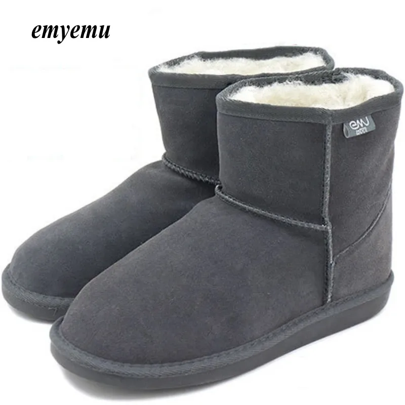 Achat 5 couleurs emyemu Bronte Mini (W20003) vache en Daim en cuir Véritable avec 100% laine mérinos Hiver intérieur l uem Bottes de Neige mouton bottes