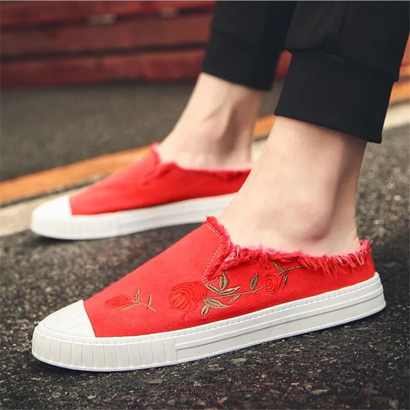 

2018 New Spring Summer Canvas Shoes Men Sneakers Low top Black Shoes Men's Casual Shoes Male Brand Fashion Sneakers Tenis * 44