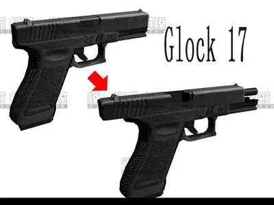 CS 3D сборная бумага Glock 17 Glock 18 модель пистолет Миниатюрная модель строительные подарочные игрушечные блоки для мальчиков Дети A305 - Цвет: Glock 17