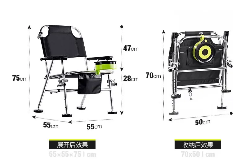 Рыболовное кресло из нержавеющей стали 3 кг многофункциональное рыболовное кресло для отдыха на открытом воздухе рыболовное кресло для расслабленной рыбалки