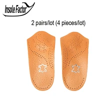 En cuir Adulte Pieds Plats Orthèses Demi Chaussures Semelle Pad Arch Support Orthopédique Semelles pour Chaussures Femme/Hommes Soins Des Pieds